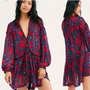 Free People Red Dress  Sz Small